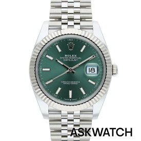 ロレックス ROLEX　サイズ:41mm 【126334 デイトジャスト41】SS×WGランダム番ミントグリーン文字盤腕時計(シルバー×グリーン 127.82g)【ASK002】【小物】【025042】bb164#askwatch*S