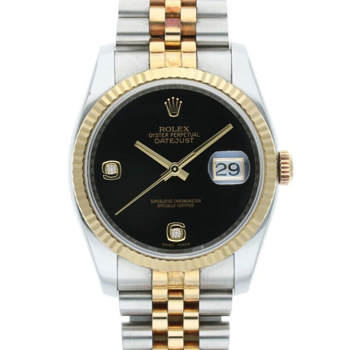 楽天市場】ロレックス ROLEX 116233 デイトジャスト36SS×YG G番 