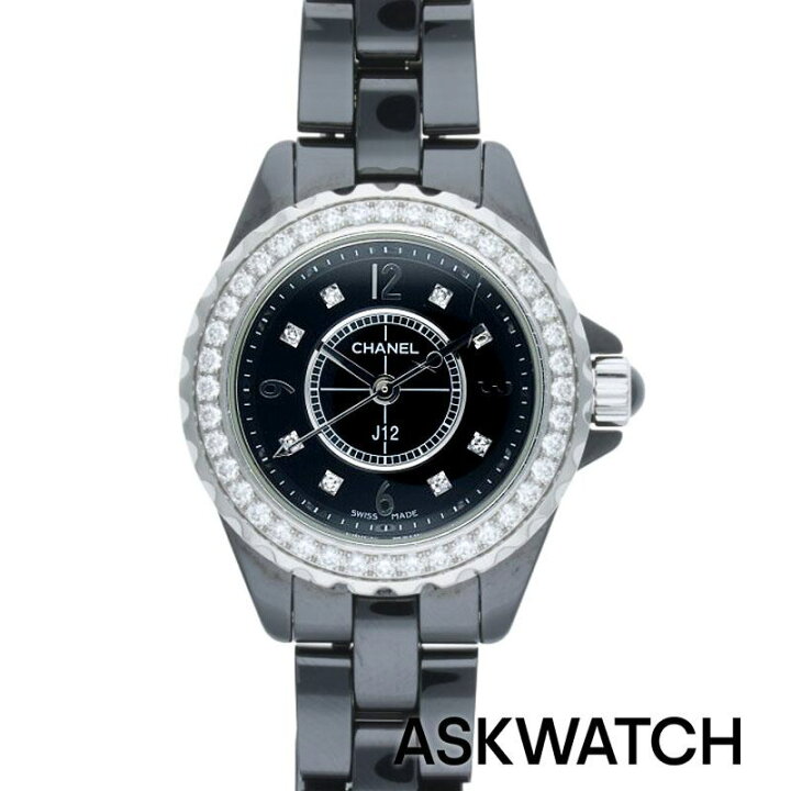 楽天市場】シャネル CHANEL H2571 J12SS セラミックブラック文字盤8P 