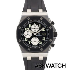 オーデマピゲ Audemars Piguet　25940SK.OO.D002CA.01.A ロイヤルオークオフショアクロノグラフSSブラック文字盤腕時計(ブラック×シルバー 153.93g)【ASK002】【小物】【401152】【中古】bb51#askwatch*B