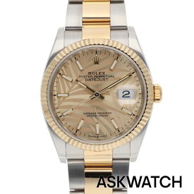 ロレックス ROLEX　126233 デイトジャスト36SS×YGランダム品番シャンパン文字盤腕時計(シルバー×ゴールド×イエローゴールド 132.95g)【ASK002】【小物】【137062】【中古】bb334#askwatch*B