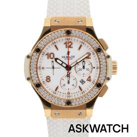 ウブロ HUBLOT　301.PE.230.RW.174 ビッグバンポルトチェルボK18PGホワイト文字盤ベゼルダイヤ腕時計(ピンクゴールド×ホワイト×クリア 180.48g)【ASK99】【小物】【627062】【中古】bb18#askwatch*B【返品不可】