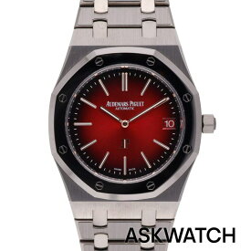 オーデマピゲ Audemars Piguet　16202XT.OO.1240XT.01 ロイヤルオーク エクストラシン ジャンボチタン スモークバーガンディ文字盤腕時計(シルバー×レッド 93.11g)【ASK002】【小物】【618062】bb306#askwatch*S
