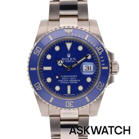 ロレックス ROLEX　116619LB サブマリーナデイトWGランダム品番ブルー文字盤腕時計(シルバー×ブルー 227.07g)【ASK002】【小物】【528062】【中古】bb164#askwatch*B