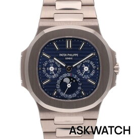 パテックフィリップ PATEKPHILIPPE　5740 1G-001 ノーチラスグランドコンプリケーションWGブルー文字盤腕時計(シルバー×ブルー 201.73g)【ASK002】【小物】【709062】【中古】bb164#askwatch*B