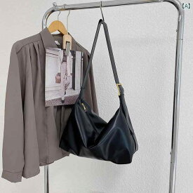 クール レトロ大容量 クロス ボディバッグ レディースファッション ジッパー PU オールシーズン ミディアム