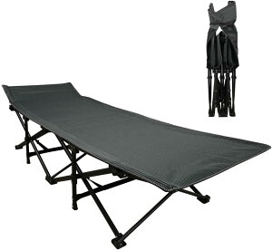 【お買い物マラソン限定 500円クーポン配布中】BIMITI 折りたたみベッド キャンプベッド こっと アウトドアベッド 簡易ベッド 組立不要 収納便利 耐荷重160kg 通気性 軽量 ストライプ 折りたた