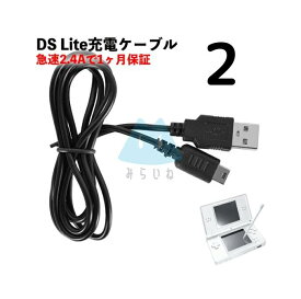【2本】DS Lite 充電ケーブル 急速充電 高耐久 断線防止 USBケーブル 充電器 約1m