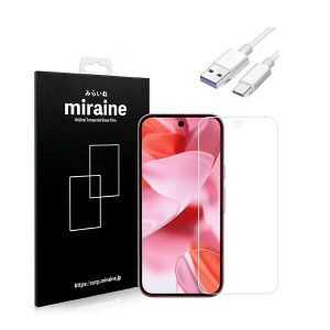 【フィルムとケーブル】Pixel9 強化ガラスフィルム タイプC ケーブル 液晶保護 硬度9H 急速充電器 スマホ 車 Xperia 充電ケーブル 1m