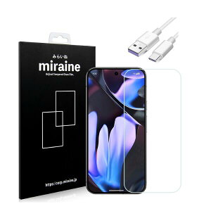 【フィルムとケーブル】Pixel9 Pro XL ピクセル9プロXL 強化ガラスフィルム タイプC ケーブル 液晶保護 硬度9H 急速充電器 スマホ 車 Xperia 充電ケーブル 1m