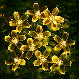 桜/バブル ボール ソーラー イルミネーション ストレート LED20球 長さ5m 8パターン 屋外用 防水 ソーラーパネル 大容量バッテリー ソーラー充電式 ライト おしゃれ かわいい イルミネーシ
