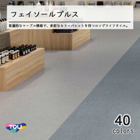 【東リ】塩ビタイル フェイソールプルス ケース（14枚） KT 450mm×450mm55色の豊富なカラーパレットと優れたコストパフォーマンス。