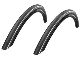 2本セット SCHWALBE ONE ADDIX シュワルベワン クリンチャー 700c (700×25c, ホワイトストライプ) 輸入品【新品】