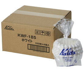 カリタ Kalita ウェーブ コーヒー フィルター KWF-185 ホワイト 100枚パック×4個入【新品】
