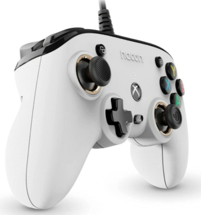 楽天市場 スーパーセール期間中 エントリーで全商品 ポイント2倍 Nacon ナコン Pro Compact Controller コンパクト 有線コントローラー White 輸入版 Xbox One Xbox Series X 新品 Import One