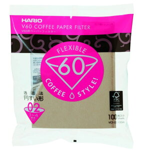 HARIO (nI) V60py[p[tB^[02M 1-4tp 100 VCF-02-100M 4ZbgyViz