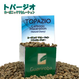 生豆 スペシャルティコーヒー TOPAZIO CARBONIC MACERATION コーヒー生豆 ワイニー 大人気のトパージオアナエロビック製法/ 嫌気性発酵 800g 未焙煎 ブラジルグアリロバ農園 話題のカーボニックマセレーション '22 クロップ