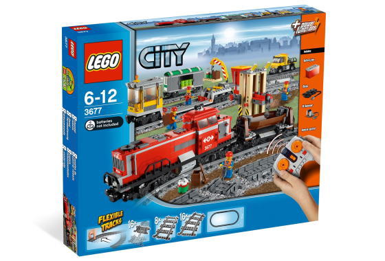 LEGO City 品質一番の レゴ シティ 【絶品】 レッドカーゴトレイン 3677