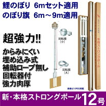 楽天市場】鯉のぼり ハイパワーポール 6mの通販