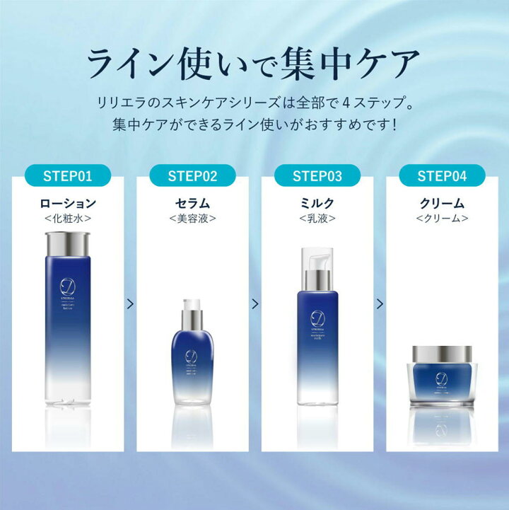 楽天市場】【4点セット】 LYRIELLA リリエラ 化粧水 乳液 美容液 