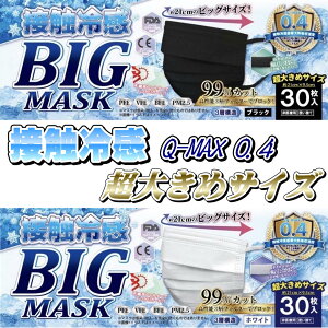 ڐG⊴ BIG MASK rbO}XN Q-MAX0.4 傫߃TCY 3w\ sDz 30 zCg  ubN  ̍\ g ƂȃTCY傫 }XN ӂTCYȕ 甼