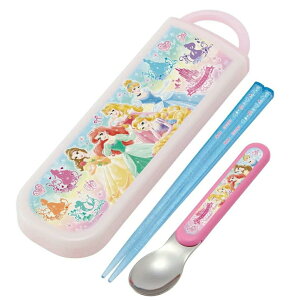 コンビセット プリンセス 【クリック 4973307560101】はし スプーン CCA1AG スケーター 22 ディズニー キャラクター 箸&スプーン 抗菌 スライド式 食洗機対応 日本製