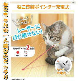 ペット用 おもちゃ ねこ首輪ポインター ねこ一人遊びに 【4570073368971 250】 充電式 レーザーポインター ねこ用おもちゃ ネコ用おもちゃ ねこ首輪 ペット用品 にゃんだこれは レーザーを追っかける 充電式Cタイプ