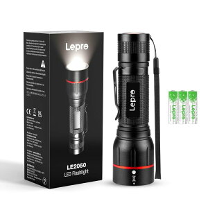 Lepro LED�����d�� �t���b�V�����C�g �n���f�B���C�g ���� �R�p LE2050/���P�x/18650�ƒP�l�d�r�Ή�/�Y�[����/5�_�����[�h/�h�H/�N���b�v�t���d�r�� �h�� ��d�΍� �ً}�p �V�^ �y�� �L����