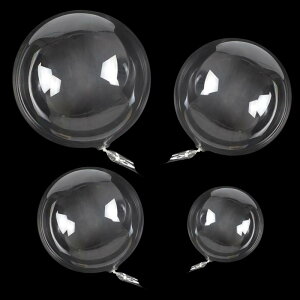 20個の透明な風船、ボボ風船、パーティーの装飾用の泡の風船、誕生日結婚式のためクリスマス卒業の美しいDIY透明な風船11CM、12CM、13CM、16CMの透明なバルーンが各5個入れ