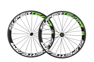 SUPERTEAM 50mm �N�����`�� �[�z�C�[���Z�b�g700c 23mm ���[�h�o�C�N �J�[�{�� �z�C�[�� (�z���C�g/�O���[��)