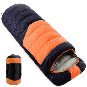 寝袋 冬用 ダウン シュラフ 冬 最低温度-25 キャンプ 羽毛寝袋 2人用 連結可能 2.7kg 大きいサイズ 封筒型 コンパクト 丸洗い 防寒 災害 車中泊