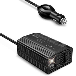 Cg 300WCo[^[ USB-C PD 30W + USB-A QC 18W ԍڗpCo[^[ DC12VAC100Vɕϊ VK[\Pbg RZg A-MRI3010BU-BK-PD30W