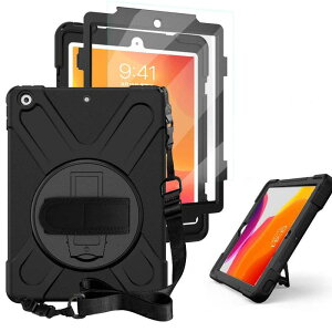 iPad 9th 8th 7th �P�[�X 2021 2020 iPad 10.2 �P�[�X �ϏՌ� �Ռ��z�� �X�^���h �n���h�X�g���b�v ���|���[ �V�����_�[�X�g���b�v ��] ��� �d��