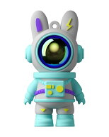 令和新型USBメモリ可愛い 宇宙ウサギの形 カラフル 面白い フラッシュドライブ USB 2.0対応 キャップ/ス…