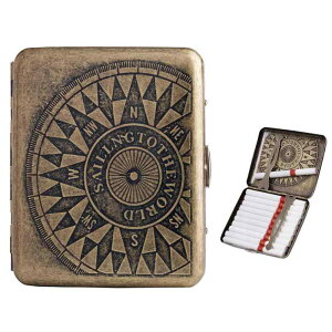 タバコケース シガレット 20本 アンティーク調 タバコ収納 煙草入れ たばこ 高級 人気 防水 スリム おしゃれ かっこいい 男女兼用