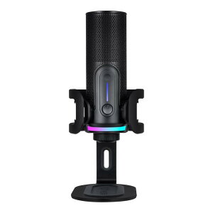 Streamplify �X�g���[���v���t�@�C MIC PRO USB �R���f���T�[�}�C�N �w�����ؑ� 192kz/24bit �X�g���[�~���O�z�M RGB/LED���C�g �N�C�b�N�~���[�g �w�b�h�z���o�� �X�^���h�t�� USB Type-C to A �P�[�u