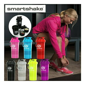 プロテインシェイカー スマートシェイク O2GO プロテイン シェイカー Smartshake 600ml 20oz ブレンダーボトル プロビルダー ヨガ ジム 筋トレ 送料無料