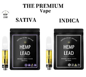 〈4日20：00～11日1：59までポイントUP中〉【送料無料】CBD THE PREMIUM VAPE 90% 1ml INDICA SATIVA CBD CBN CBG CBDV 高純度 HEMPLEAD（ヘンプリード）