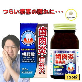 【第2類医薬品】 排膿散エキス錠J 126錠 はいのうさん 排膿散 歯肉炎 扁桃炎 化膿でお困りの方に 膿 炎症 化膿 排膿 まとめ買い JPS ジェーピーエス まとめ買い