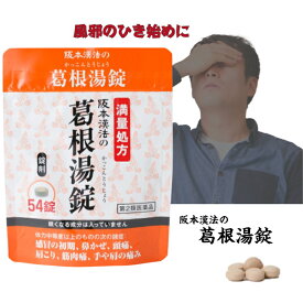 〈マラソン期間中最大P5倍〉【第2類医薬品】阪本漢法 葛根湯 錠 54錠 満量処方 風邪のひき始め 鼻かぜ 頭痛 肩こり 筋肉痛 手や肩の痛み 漢方 送料無料