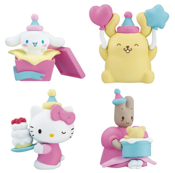 楽天市場】サンリオキャラクターズ みんなでお祝いフィギュア 全4種 