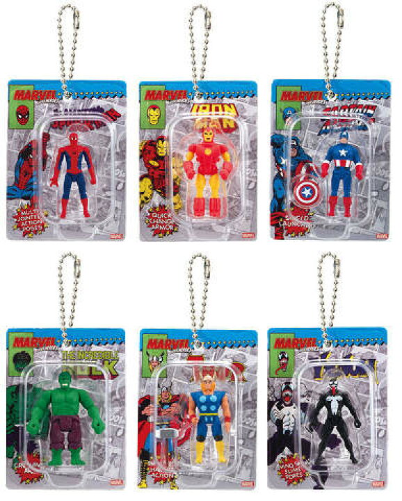 楽天市場】MARVEL ブリスターチャームコレクション 全6種セット コンプ 