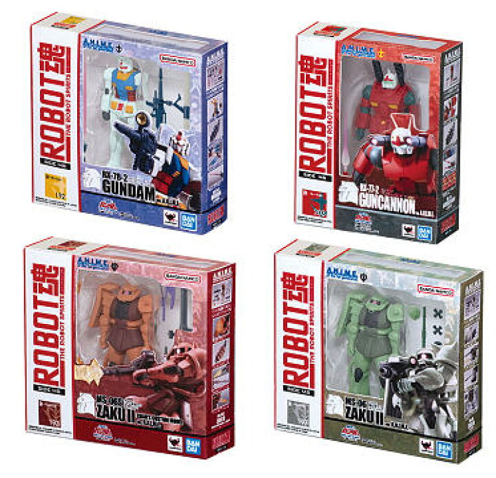楽天市場】機動戦士ガンダム ROBOT魂 ミニチュアコレクション 全4種 