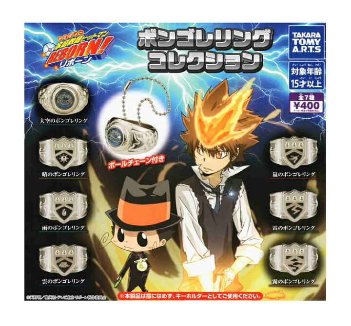 楽天市場】家庭教師ヒットマンREBORN! ボンゴレリングコレクション 全7 