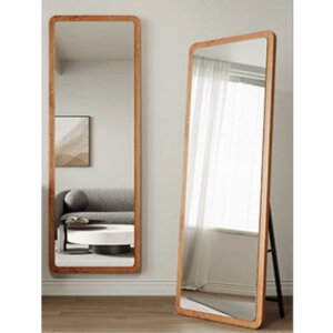 8%OFFクーポン+P2倍★ ミラー おしゃれ 全身ミラー 全身鏡 立てかけ 壁掛け スタンドミラー 飛散防止 鏡 全身 軽量 大型ミラー 姿見 玄関 美容室 ショップ 幅45/50/60cm 高さ155/160/170cm ブラウン