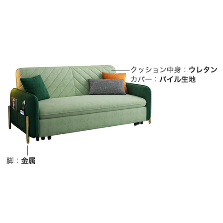 楽天市場】ソファーベッド ソファー ソファ 2人掛け 3人掛け ソファ 