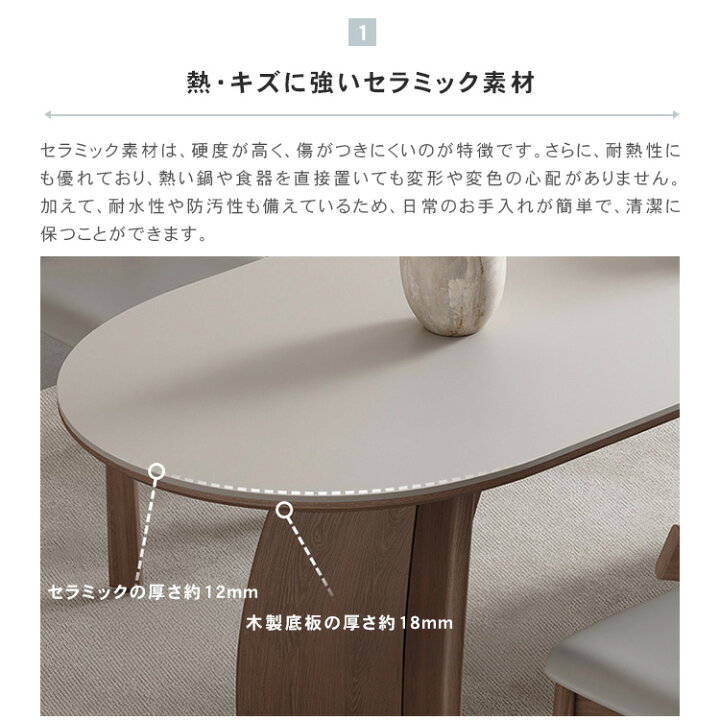 楽天市場】ダイニングテーブル 4人掛け 幅160cm 丸テーブル 楕円形 