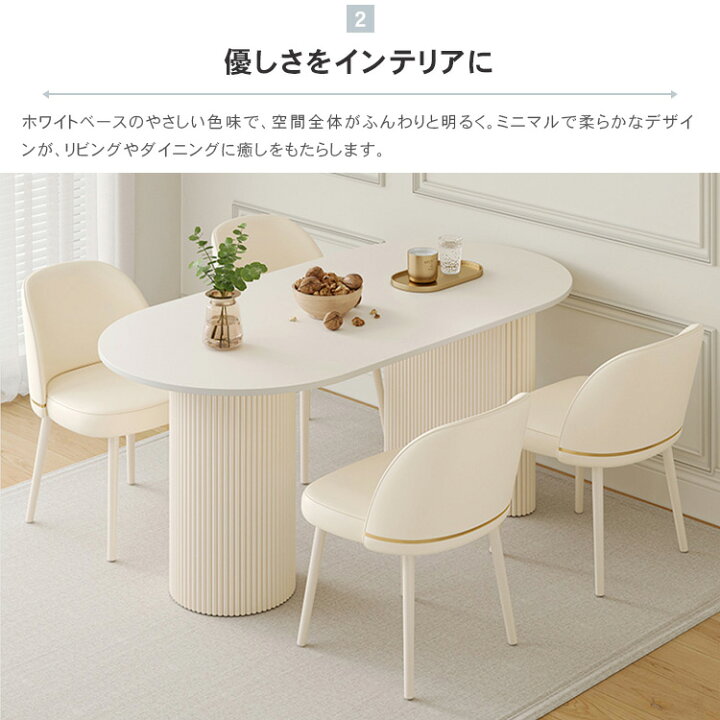 楽天市場】【レビュー特典】ダイニングテーブル 白 120 ダイニング 