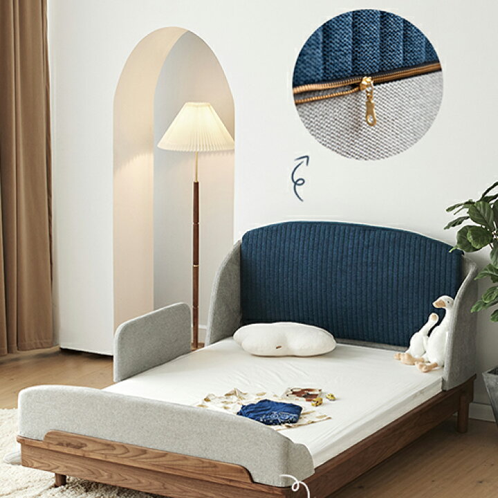 楽天市場】ベッドフレーム 子供用 クッション性 2色展開 幅1.2m 幅1.35  