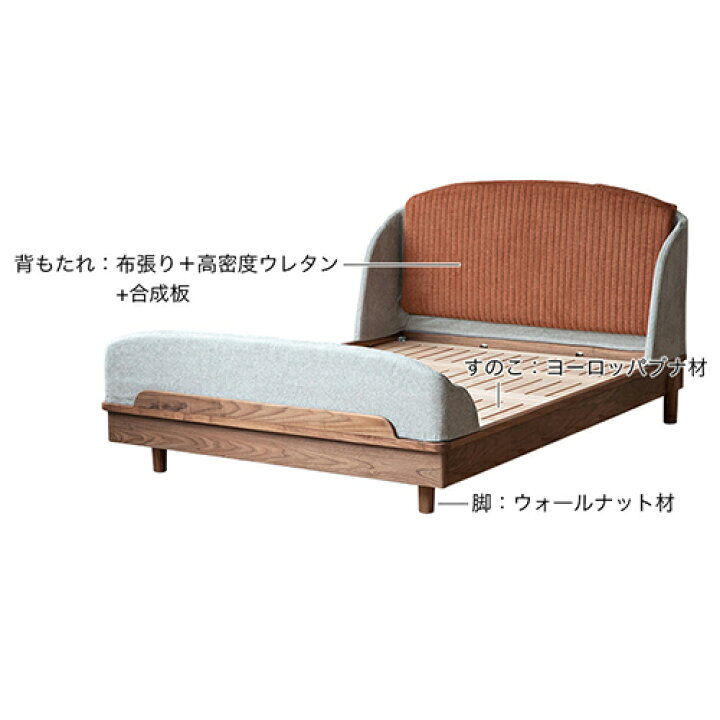 楽天市場】ベッドフレーム 子供用 クッション性 2色展開 幅1.2m 幅1.35  